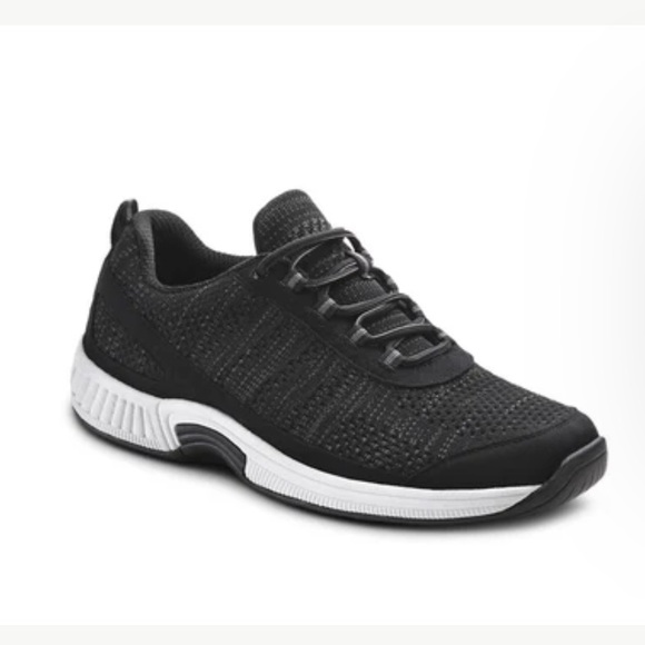 OrthoFeet Black Athletic Shoes size 12 in color Lava